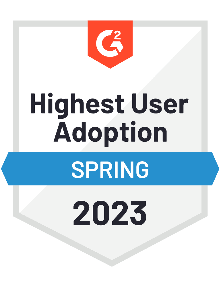 G2 Highest User Adoption - Spring 2023