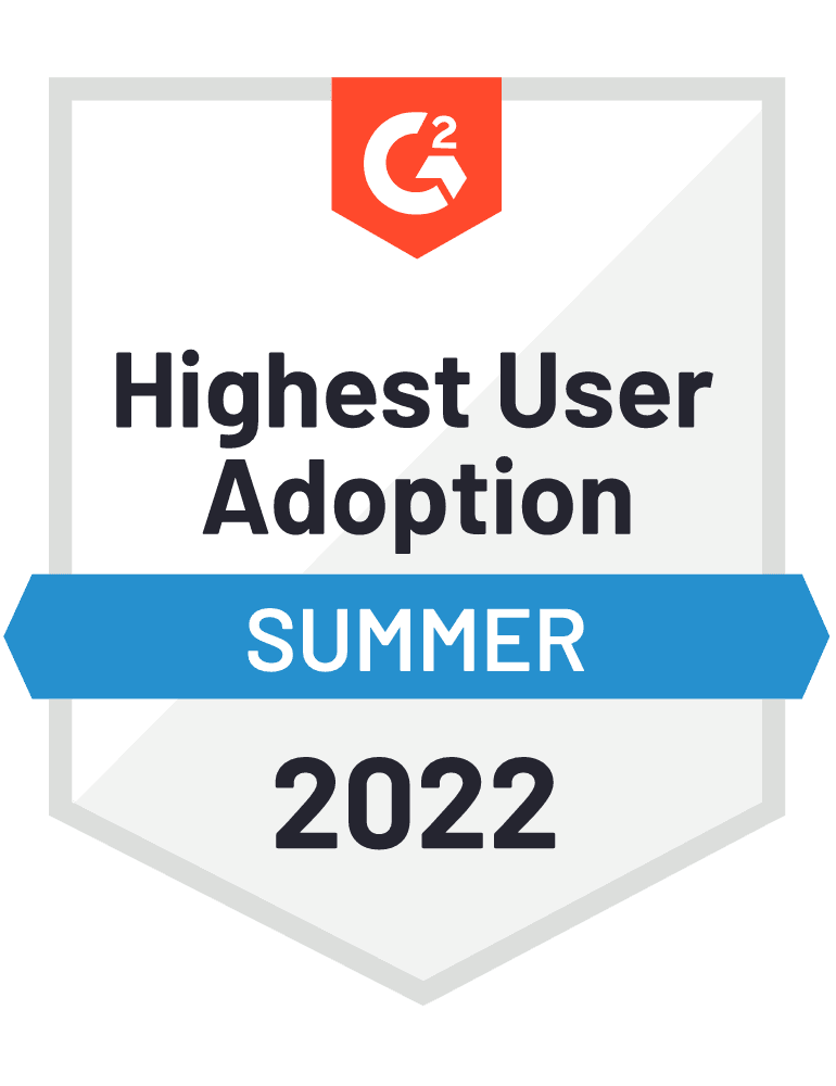 G2 Highest User Adoption - Summer 2022