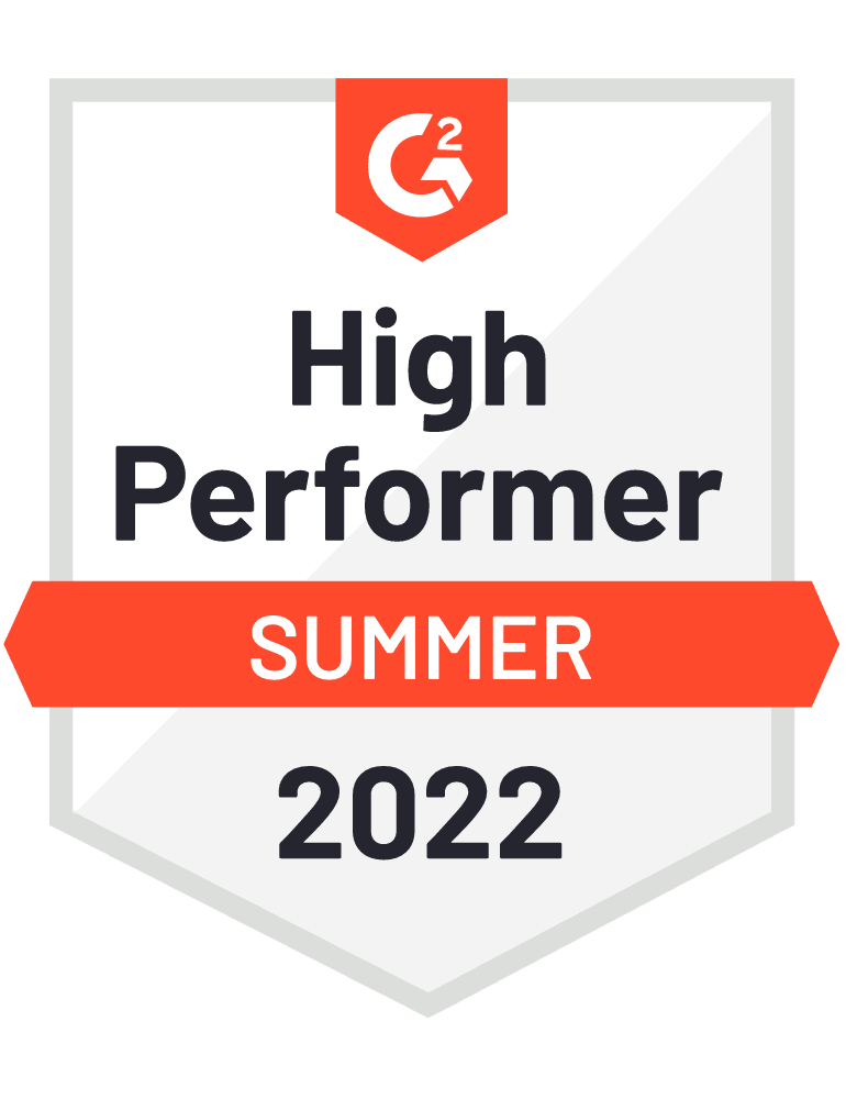 G2 High Performer - Summer 2022