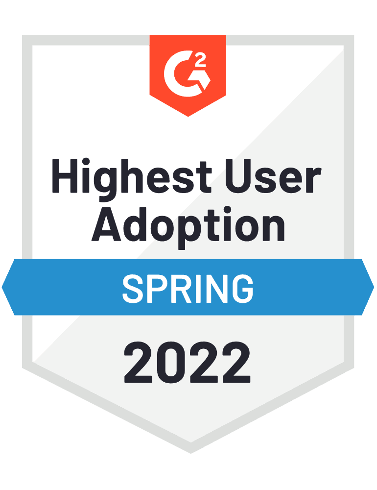 G2 Highest User Adoption - Spring 2022