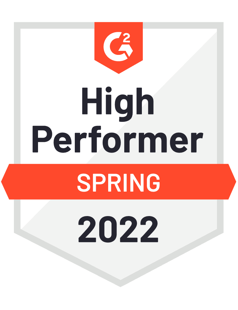 G2 High Performer - Spring 2022
