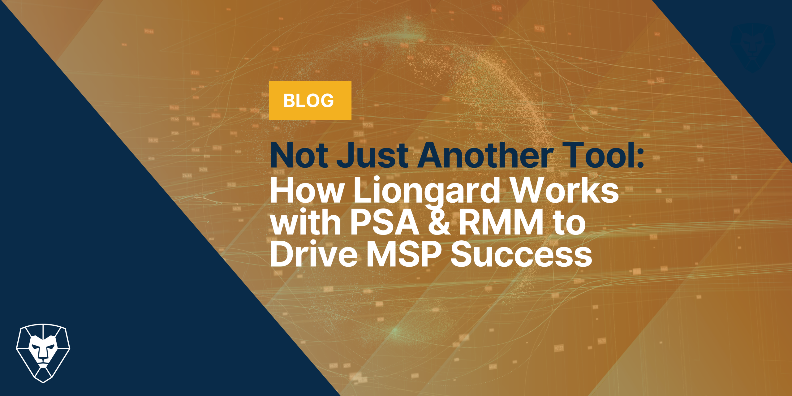 Diagram showing how Liongard integrates with PSA and RMM tools to enhance MSP operations and visibility