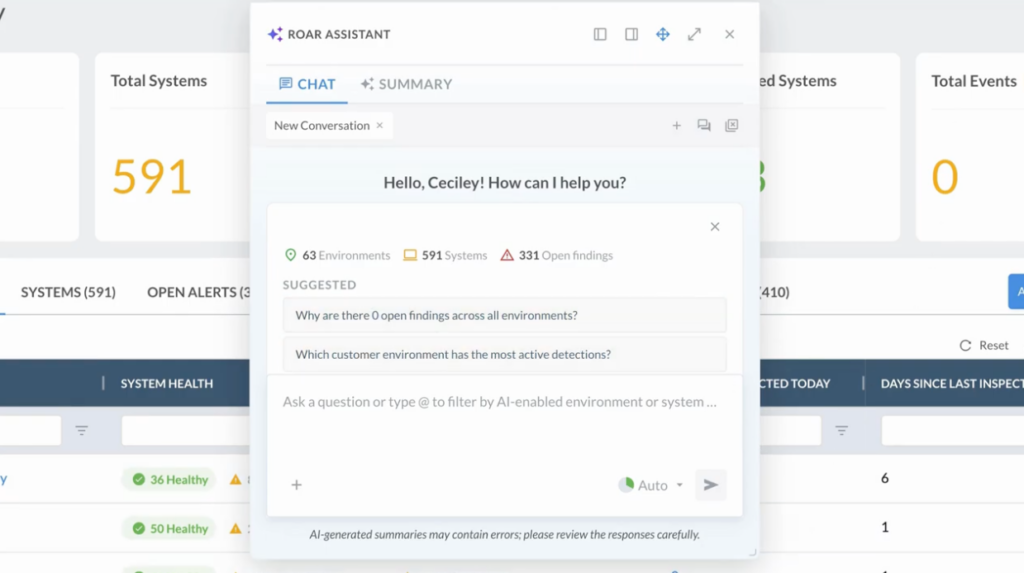 Roar Assistant: Ask Liongard Anything | Conversational Asset Intelligence